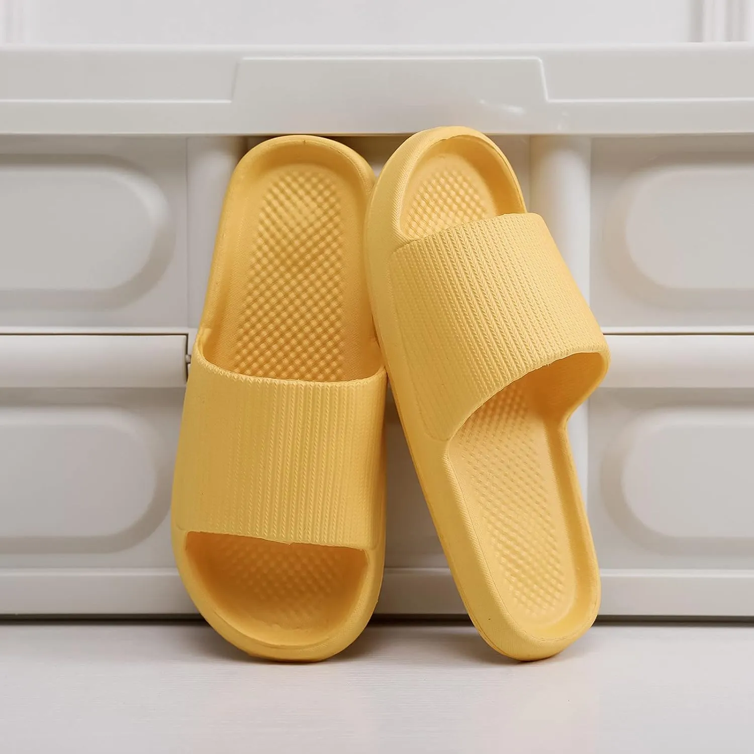 Slides for Men Womens Slides Bathroom Slippers Men Shower Shoes Women Gym Open Toe Quick Drying Slippers