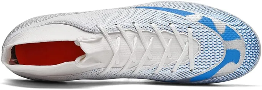 Soccer Cleats for Kids High Top Outdoor Indoor Football Cleats Youth Professional Training Competition Soccer Shoes for Boy