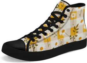 Spring Summer High Top Canvas Sneakers for Boys Girls, Breathable Lightweight Comfortable Rubber Sole Casual Outdoor Shoes