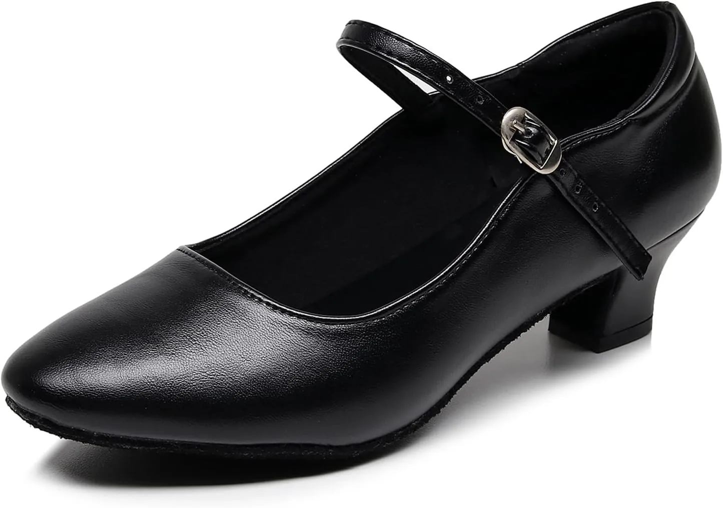 SWDZM Womens Ballroom Dance Shoes Closed Toe Latin Salsa Character Tango Practice Dancing Shoes