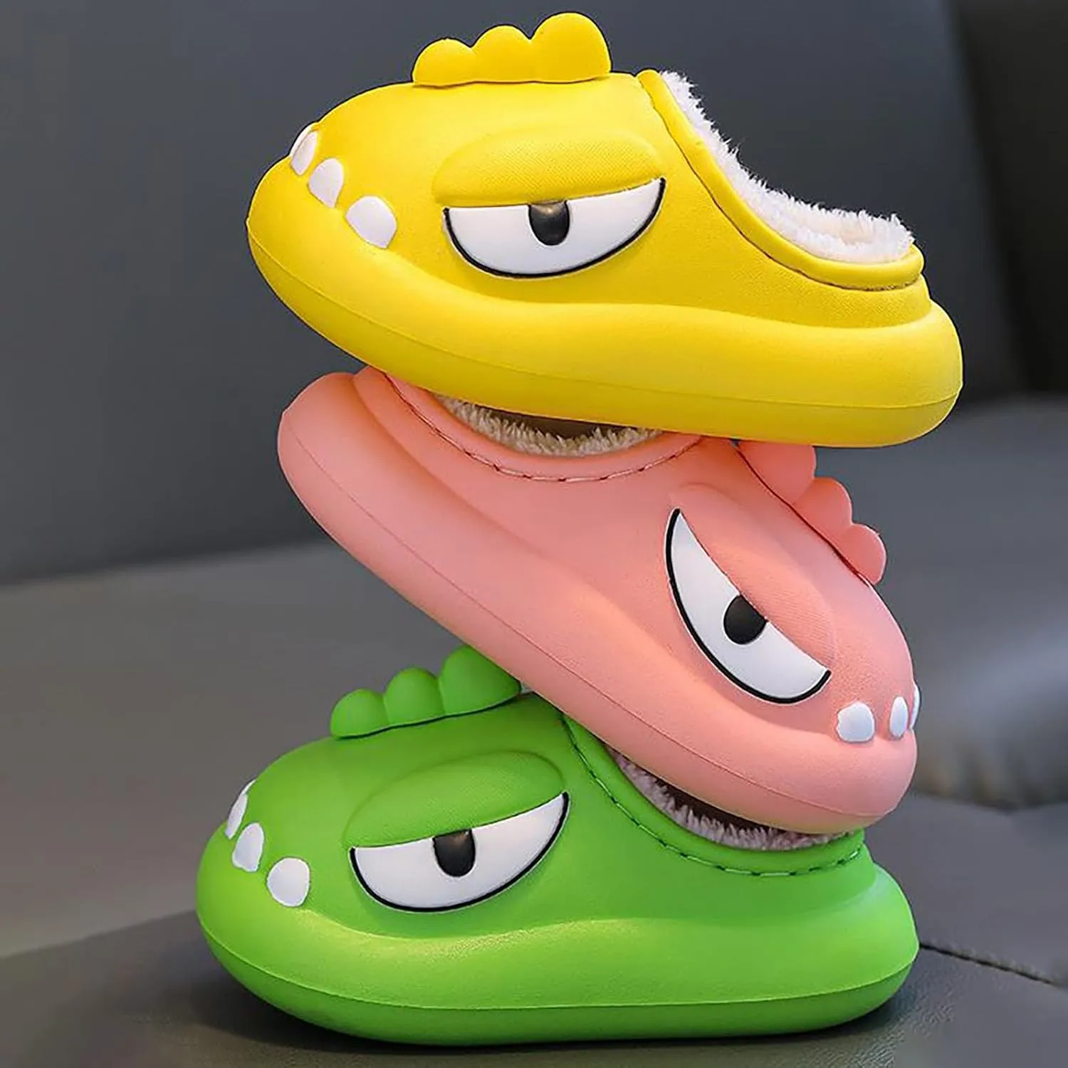 Toddler Boy Slippers Size 9 Children's Cotton Slippers Winter Parent Child EVA Stamping Sense Of Toddler Slippers Boy 10