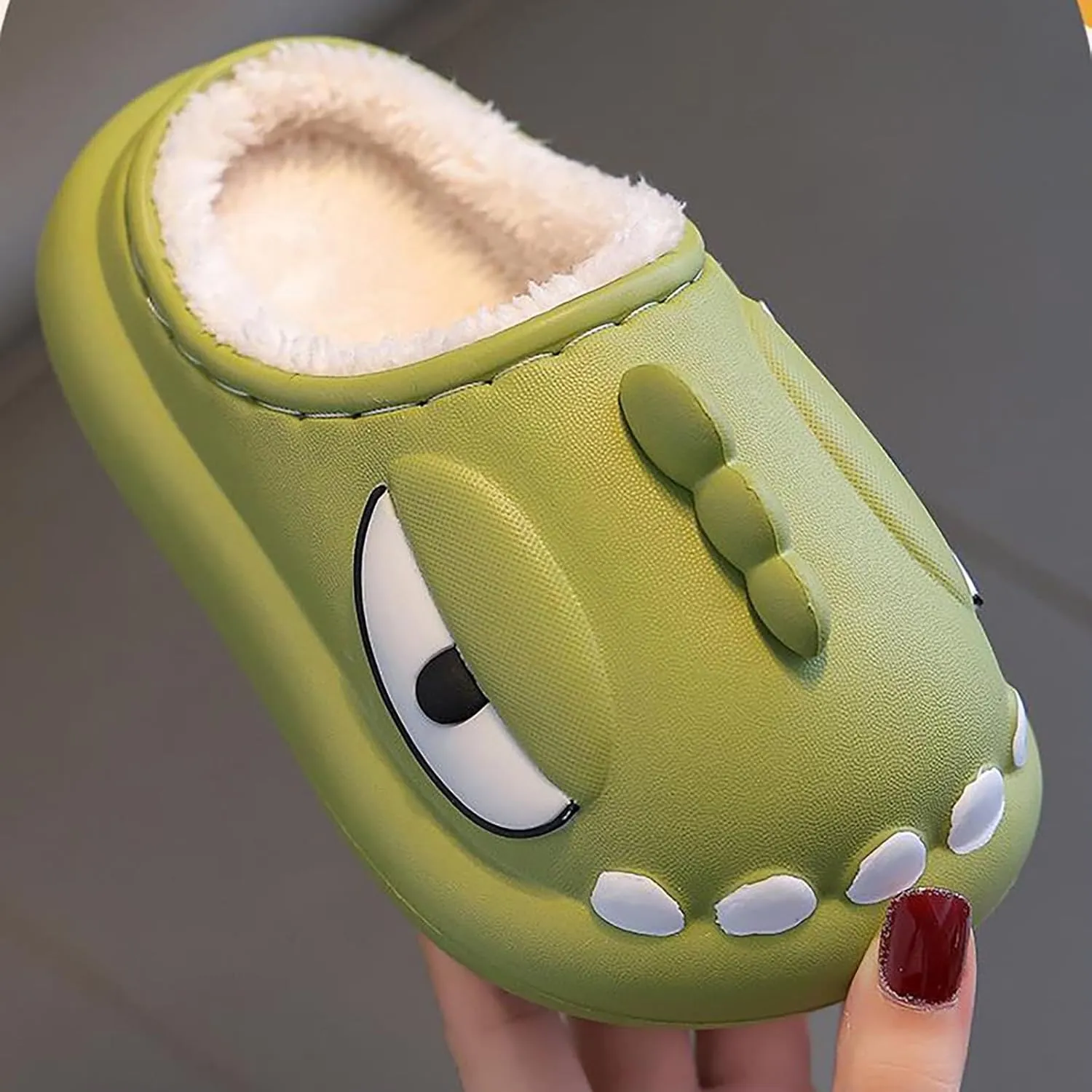 Toddler Boy Slippers Size 9 Children's Cotton Slippers Winter Parent Child EVA Stamping Sense Of Toddler Slippers Boy 10