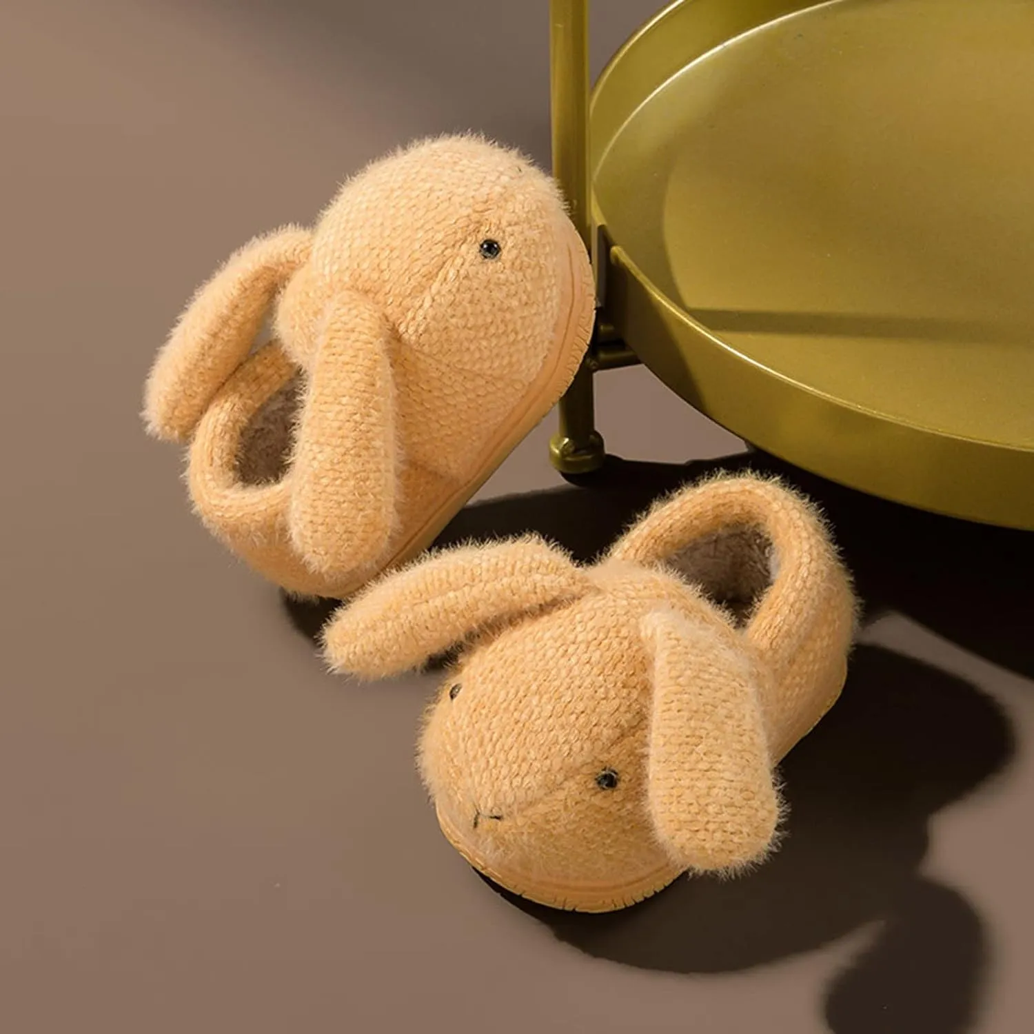 Toddler Boys Girls Indoor House Slippers Lightweight Kids Bunny Style Non-Slip First Walking Home Socks Shoes