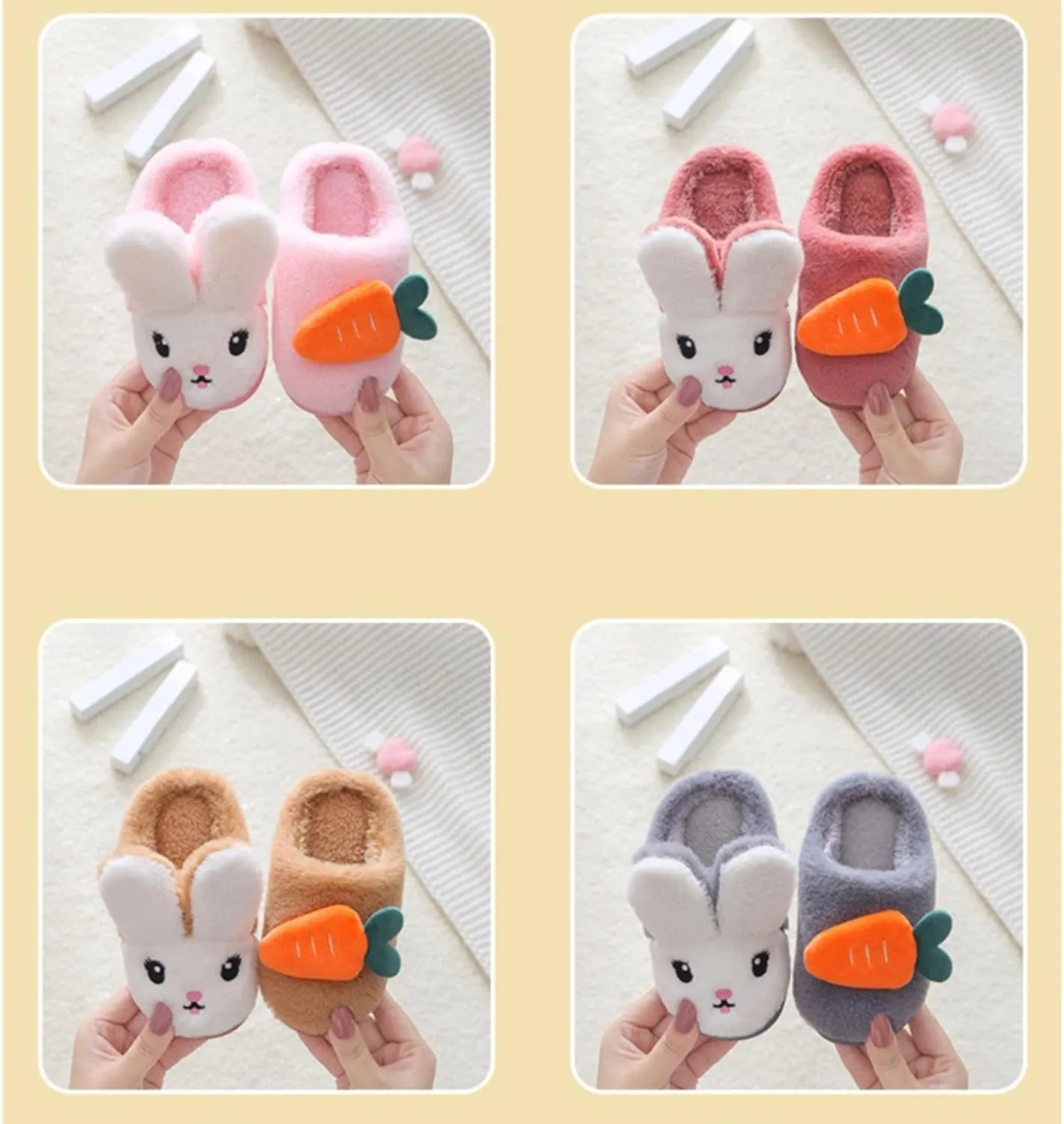 Toddlers House Shoes Infant Toddler Boy And Girl Slip On Furry Plush Flat Winter Round Toe Girls Cat Slippers Size 12