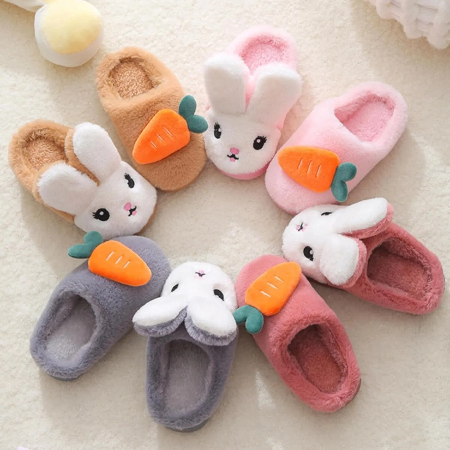 Toddlers House Shoes Infant Toddler Boy And Girl Slip On Furry Plush Flat Winter Round Toe Girls Cat Slippers Size 12