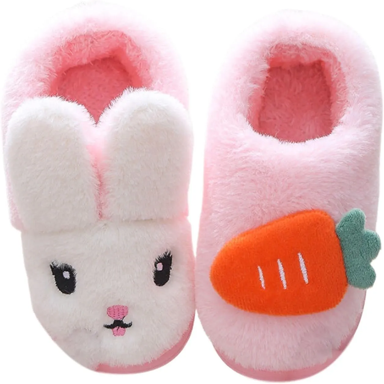Toddlers House Shoes Infant Toddler Boy And Girl Slip On Furry Plush Flat Winter Round Toe Girls Cat Slippers Size 12
