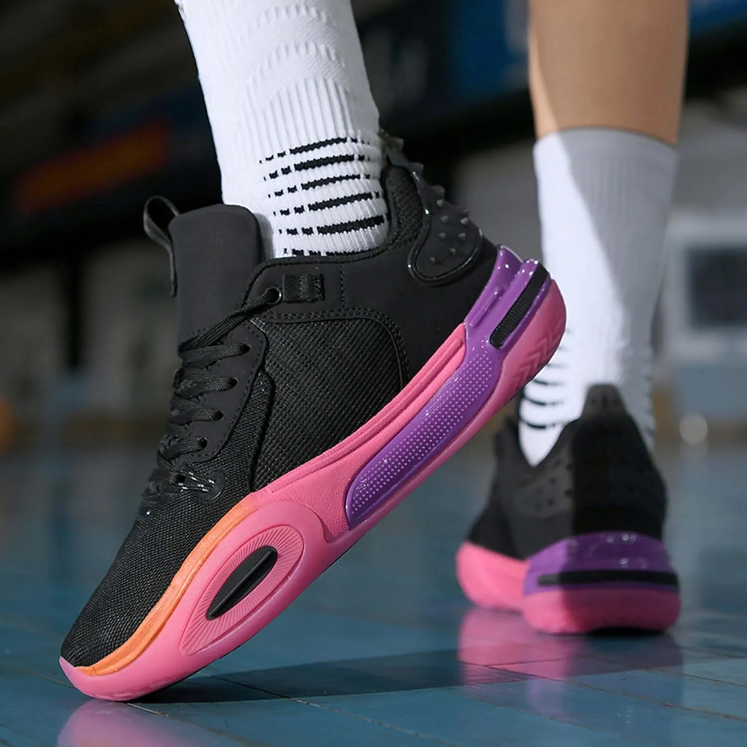 Unisex Basketball Shoes, Lightweight and wear-Resistant Basketball Shoes, Men's Fashionable Sports Shoes