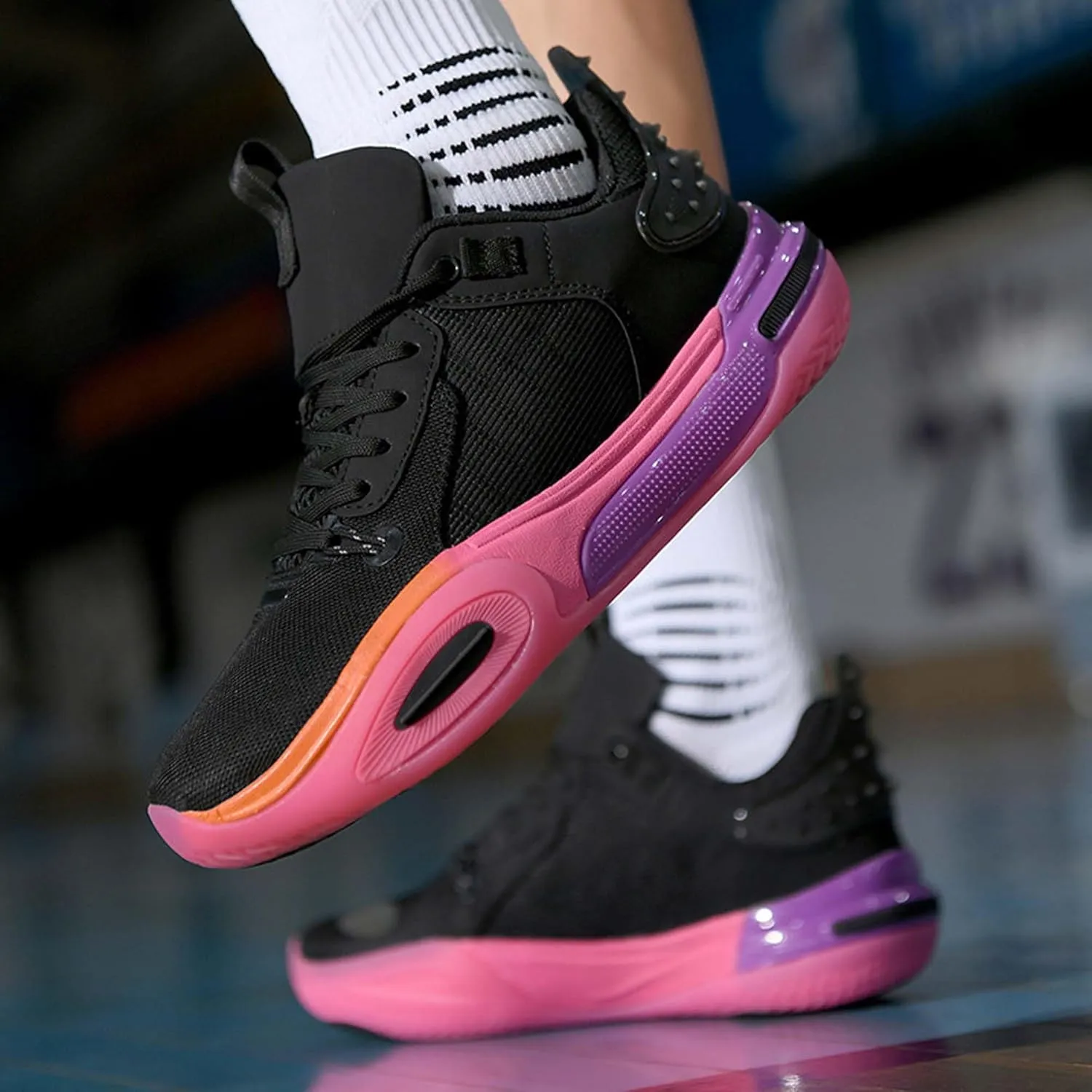 Unisex Basketball Shoes, Lightweight and wear-Resistant Basketball Shoes, Men's Fashionable Sports Shoes
