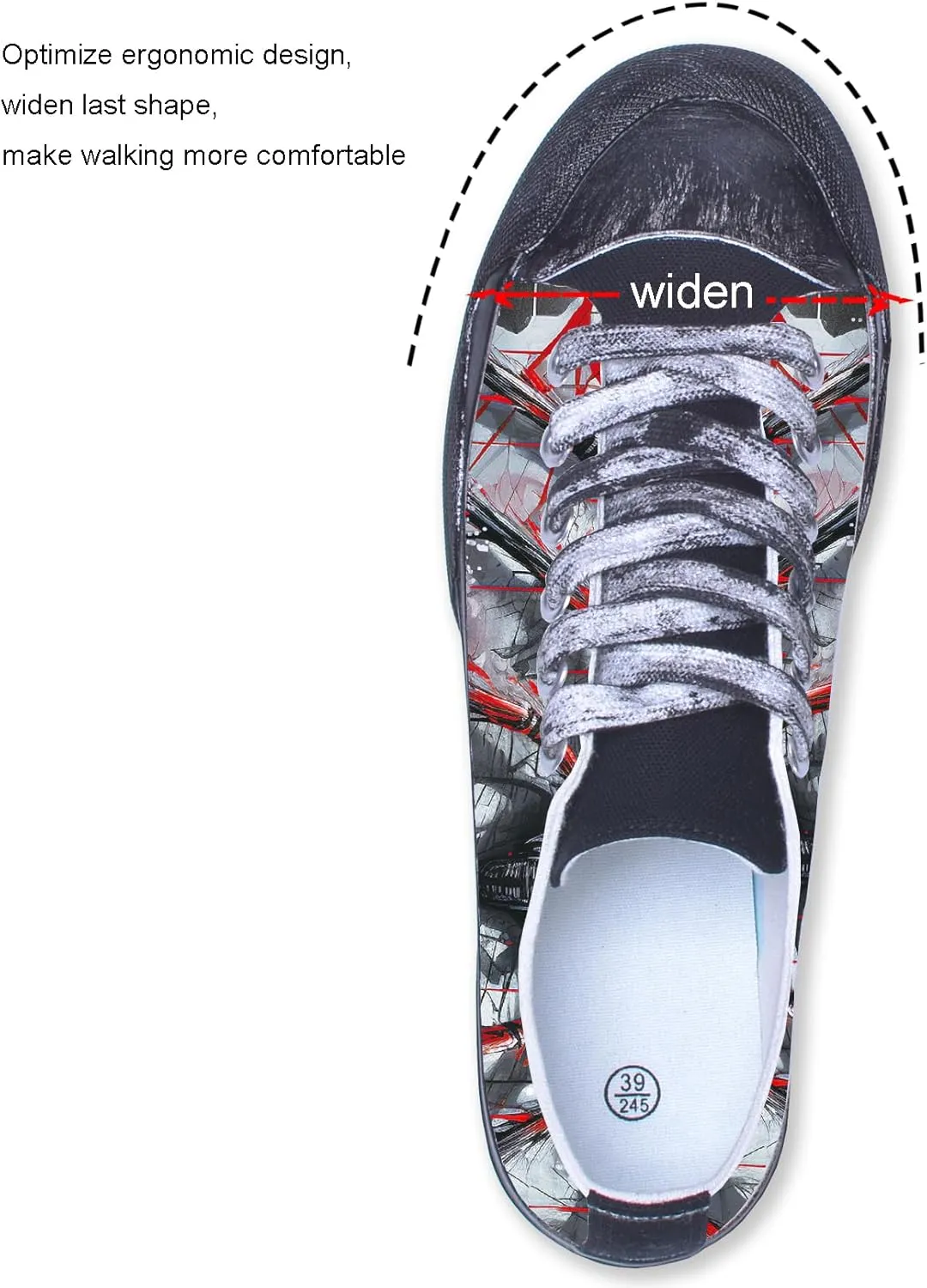 Unisex Spider Web Canvas Fashion Sneakers Vintage Low Top Casual Shoes for Men & Women Comfortable Walking Streetwear