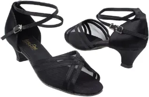 Very Fine Shoes Latin, Rhythm and Salsa 5017 Ballroom Shoes 1.3-inch Heel - Black Leather - 8
