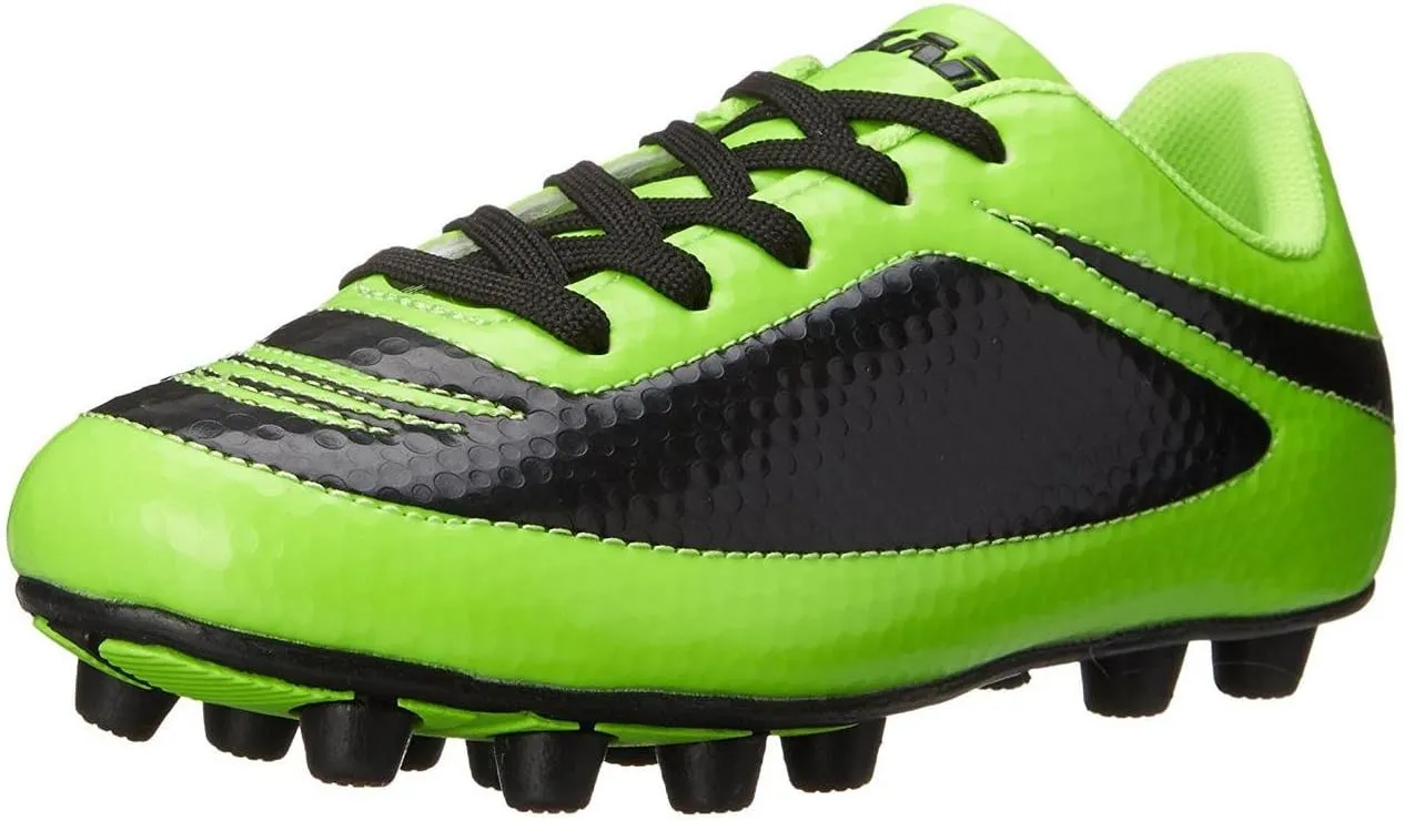 Vizari USA Boys Girls Soccer Cleats | Youth Firm Ground Athletic Outdoor Football Shoes for Toddler, Little Kid, Big Kid | Lightweight & Durable