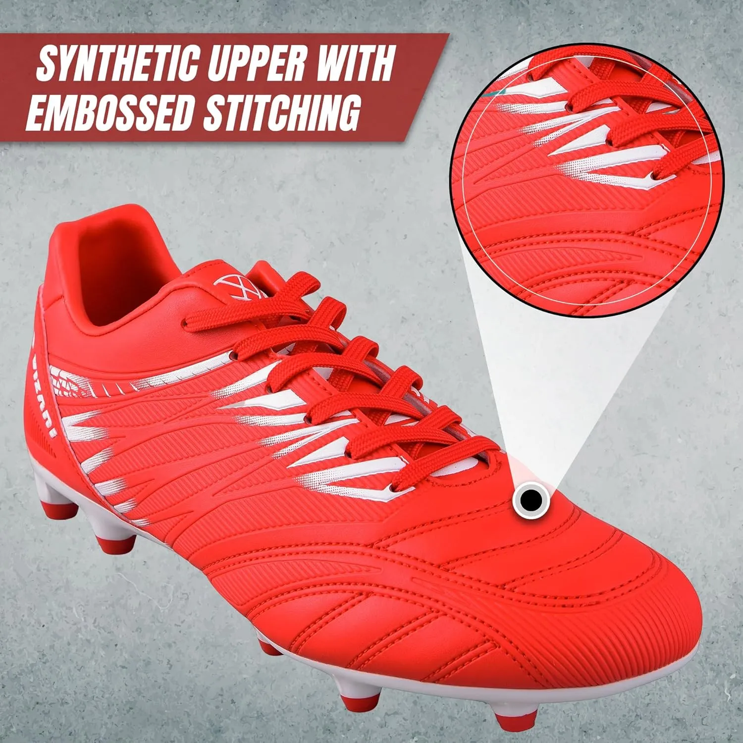 Vizari Valencia Firm Ground Soccer Cleats for Men & Women  Adult Football Shoes with Wide Fit, TPU Studs, Comfortable Design, Size 6.5 to 13 (Unisex)