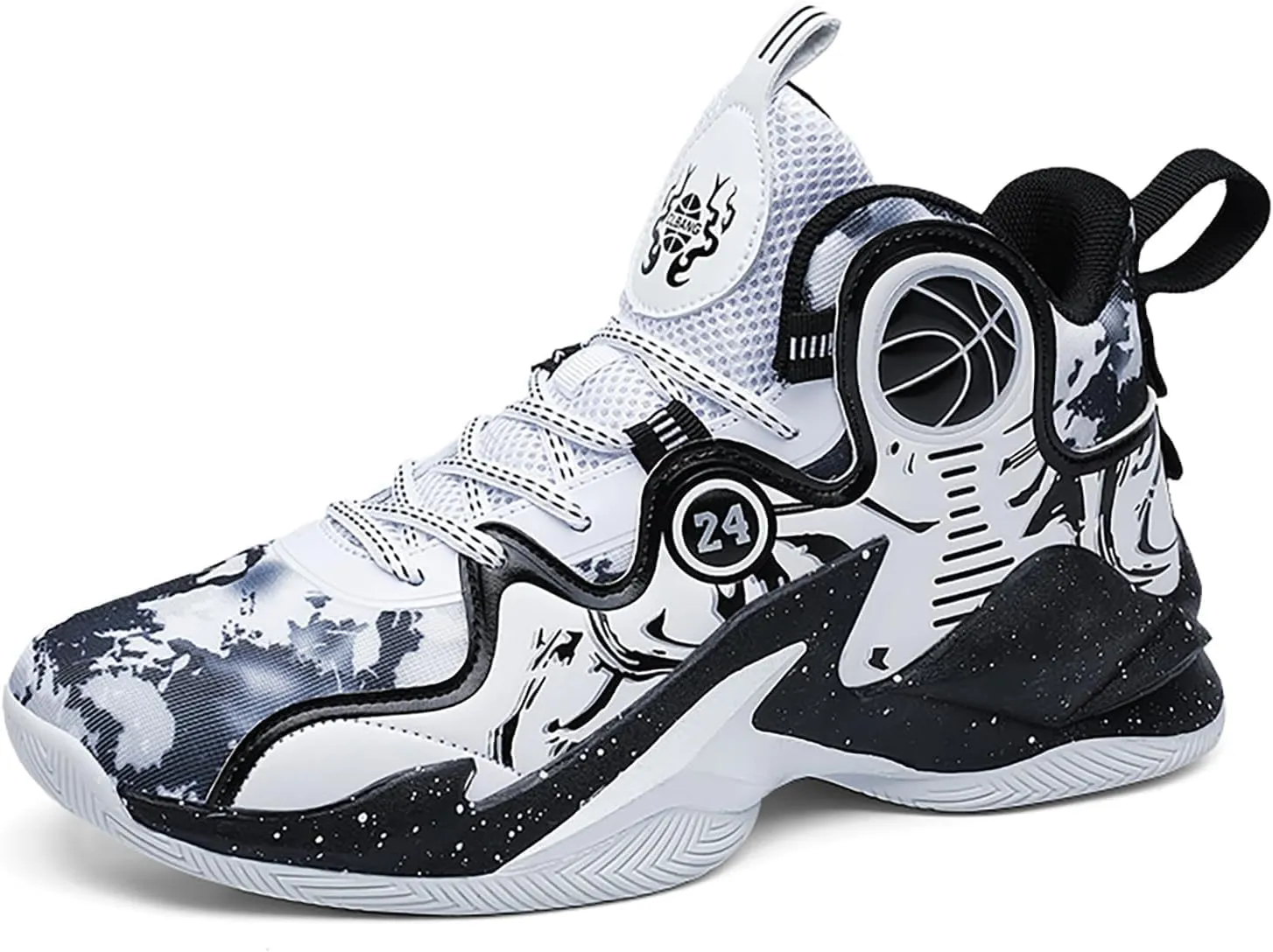 Women Men Basketball Shoes Breathable Non Slip Outdoor Fashion Graffiti Training Shoes Arch Support Unisex Sneakers