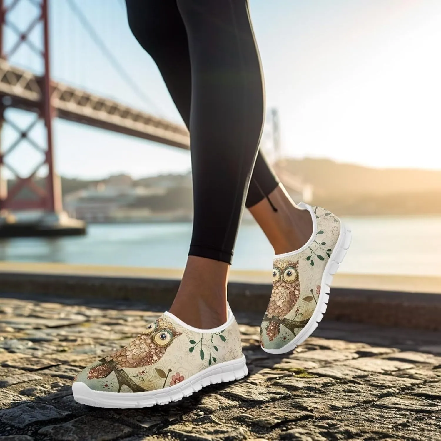 Women's Animals Sneaker Casual Lightweight Anti-Skid Outdoor Shoes Cozy Low-Top Slip On Holiday Running Sneaker for Ladies US 5.5-11.5