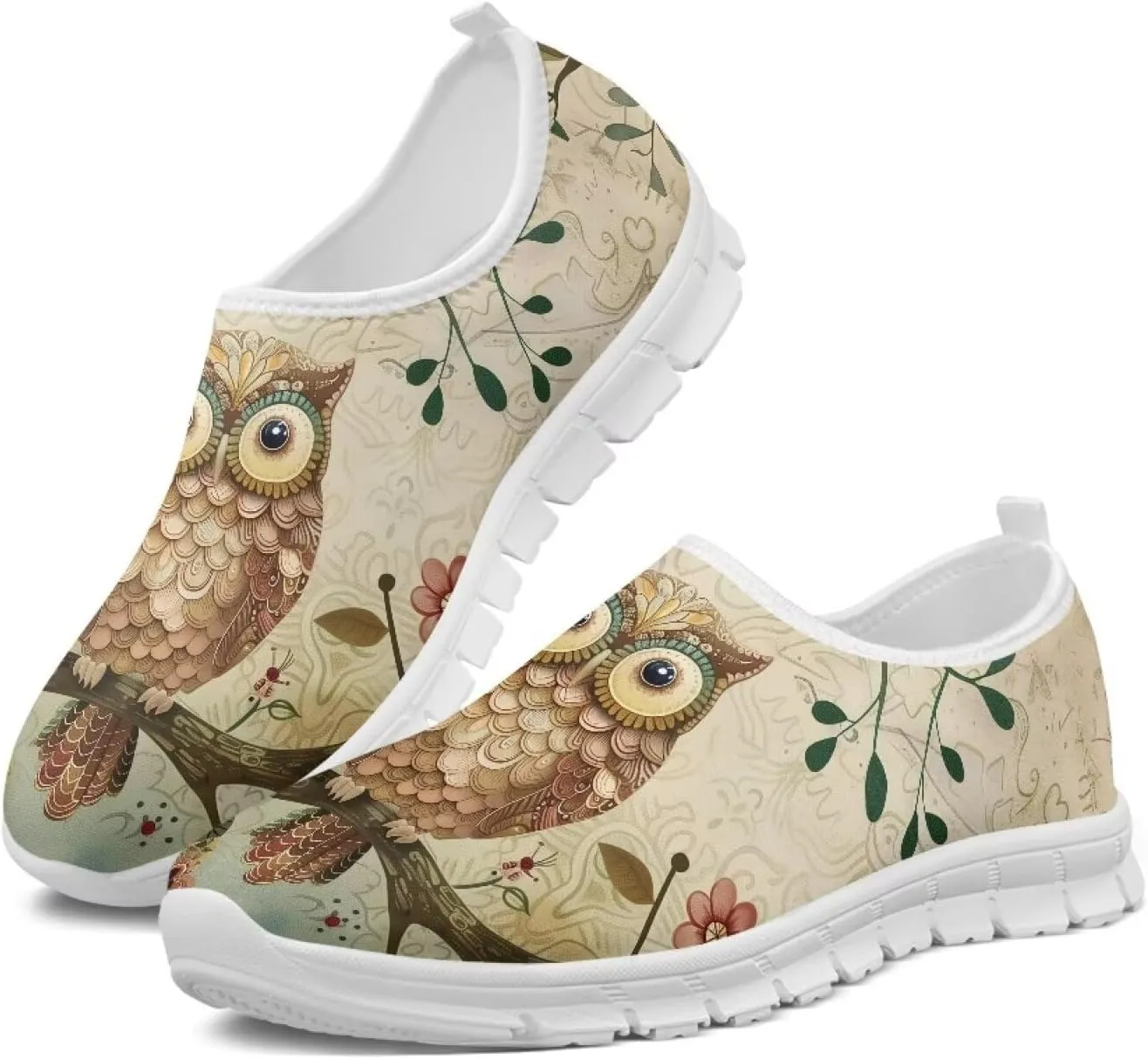 Women's Animals Sneaker Casual Lightweight Anti-Skid Outdoor Shoes Cozy Low-Top Slip On Holiday Running Sneaker for Ladies US 5.5-11.5