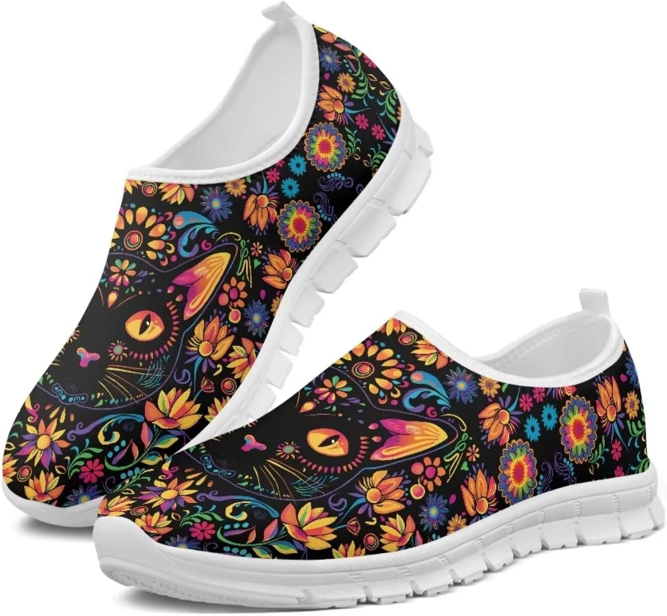 Women's Animals Sneaker Casual Lightweight Anti-Skid Outdoor Shoes Cozy Low-Top Slip On Holiday Running Sneaker for Ladies US 5.5-11.5