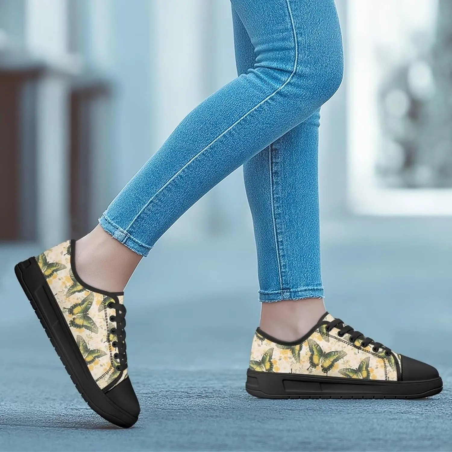 Womens Canvas Shoes 2025 Comfortable Summer Walking Sneakers Flexible EVA Non-Slip Outsole for Casual Outfits Size 6-13.5 Black Sole