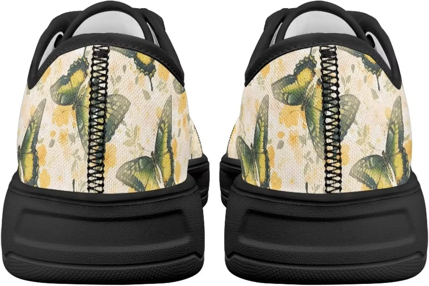 Womens Canvas Shoes 2025 Comfortable Summer Walking Sneakers Flexible EVA Non-Slip Outsole for Casual Outfits Size 6-13.5 Black Sole