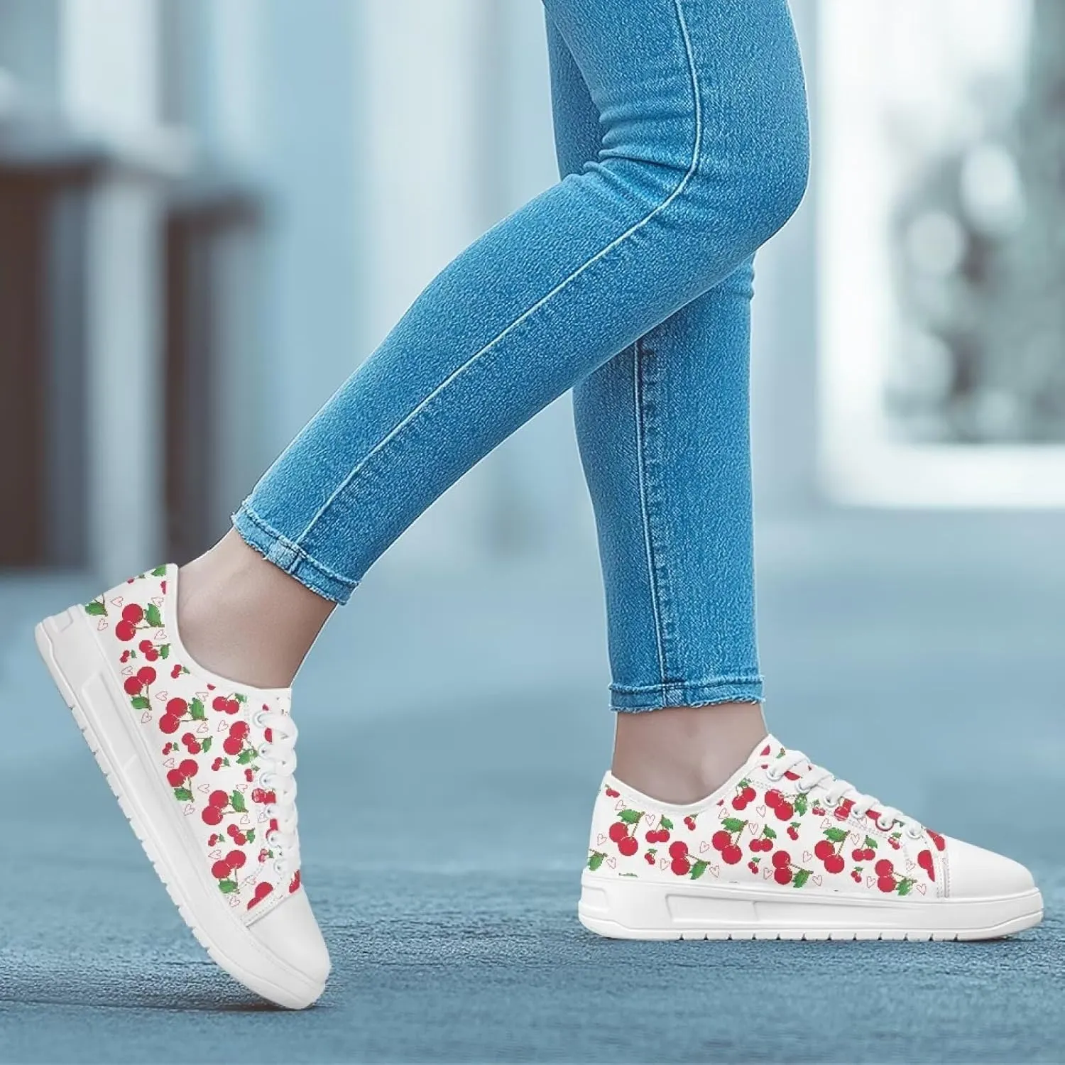 Women's Canvas Slip On Shoes Casual Lightweight Walking Sneakers Fashion Low Top Canvas Tennis Shoe Size 6-13.5 White Sole