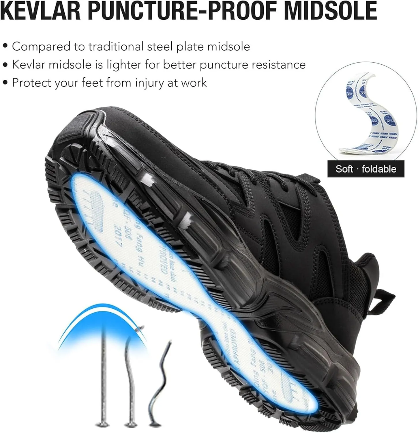 Women's Fashion Sneaker Non Slip Work Wide Comfortable Slip Resistant Work Shoes Wide Basketball Shoes Sports Loafer Women Sneaker Insoles Women