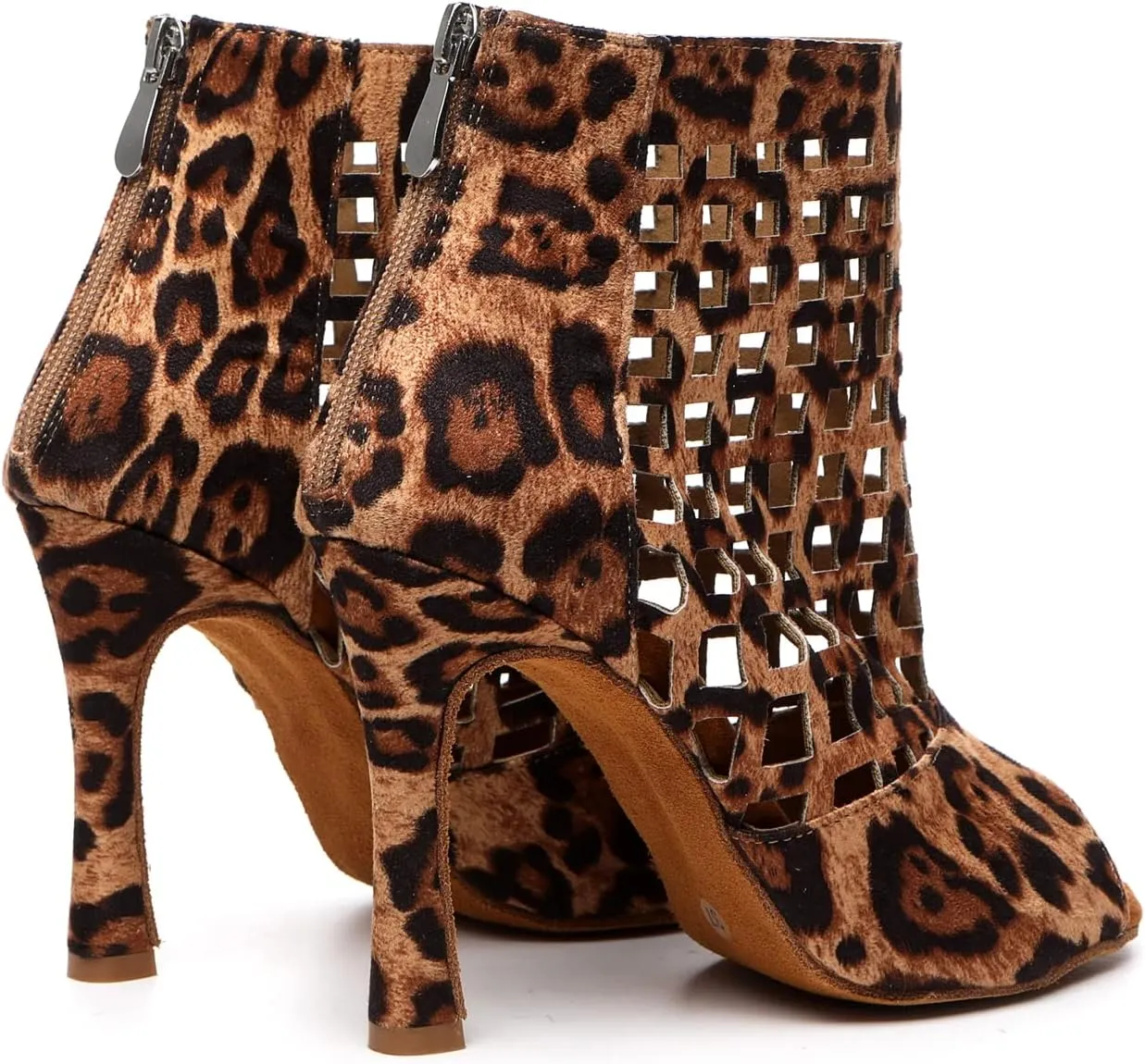 Womens Girls Dance Shoes Cut-out Ballroom Sandals Prom Evening Ankle Booties