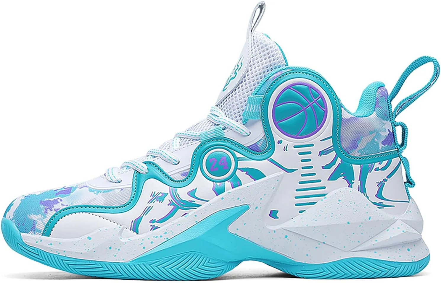 Women's Men's Basketball Shoes No-Slip Breathable Outdoor Shoes Fashion Graffiti Training Shoes