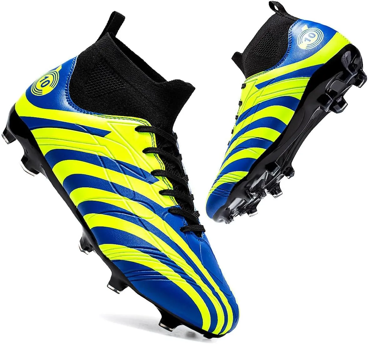 Women's Outdoor Indoor Professional Fashion Training Sports Football Shoes Lightweight, Breathable, Comfortable Cleat Shoes