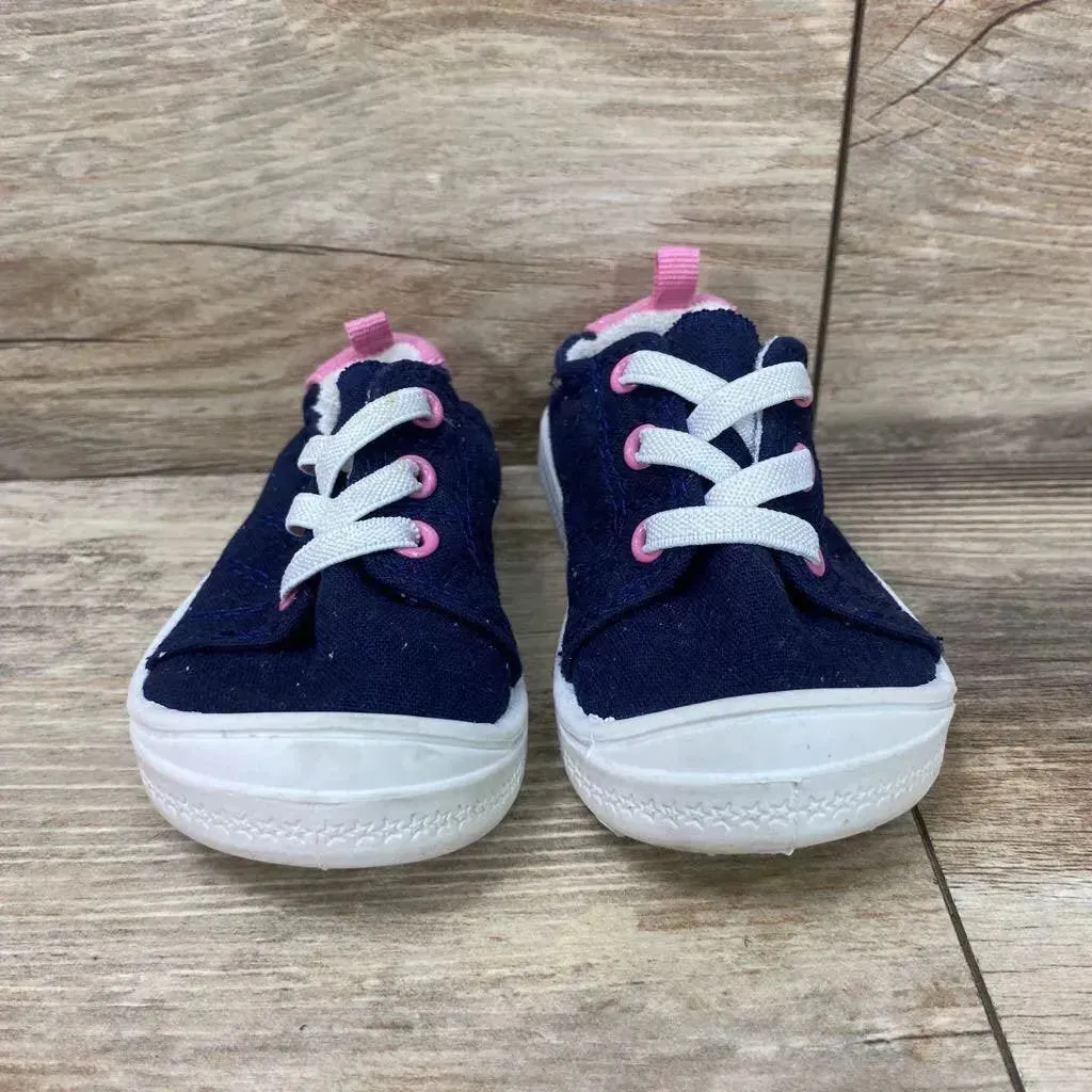 Wonder Nation Canvas Bump Toe Sneakers sz 4c