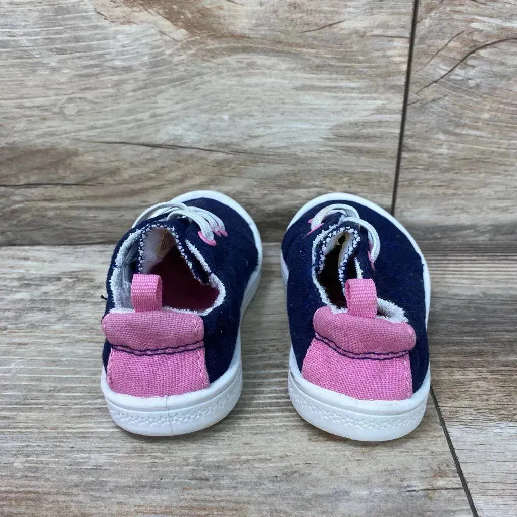 Wonder Nation Canvas Bump Toe Sneakers sz 4c