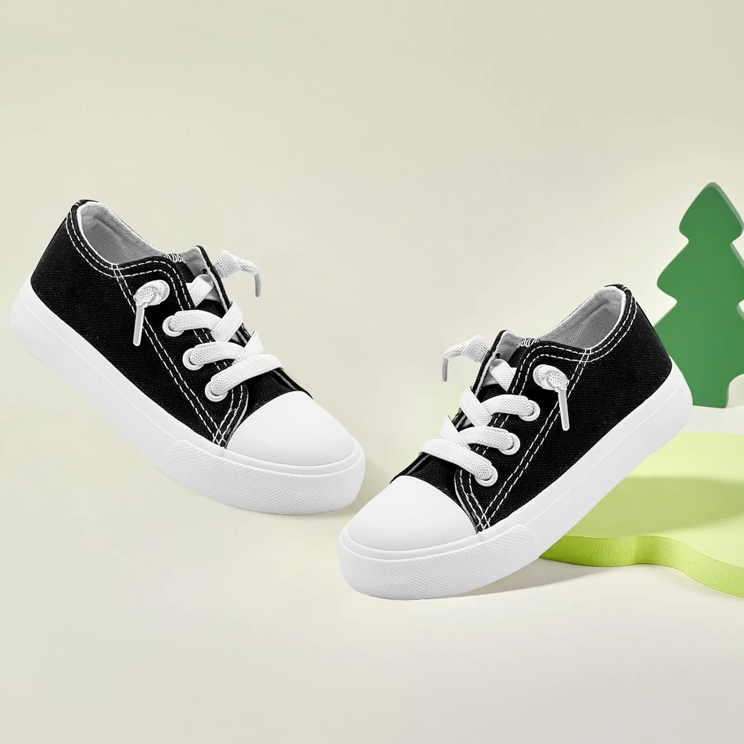 xinran&shengli Toddler Kid Canvas Shoes Boys and Girls Slip On Sneakers Toddler Little Kid Big Kid Lowtop Sneakers Shoes