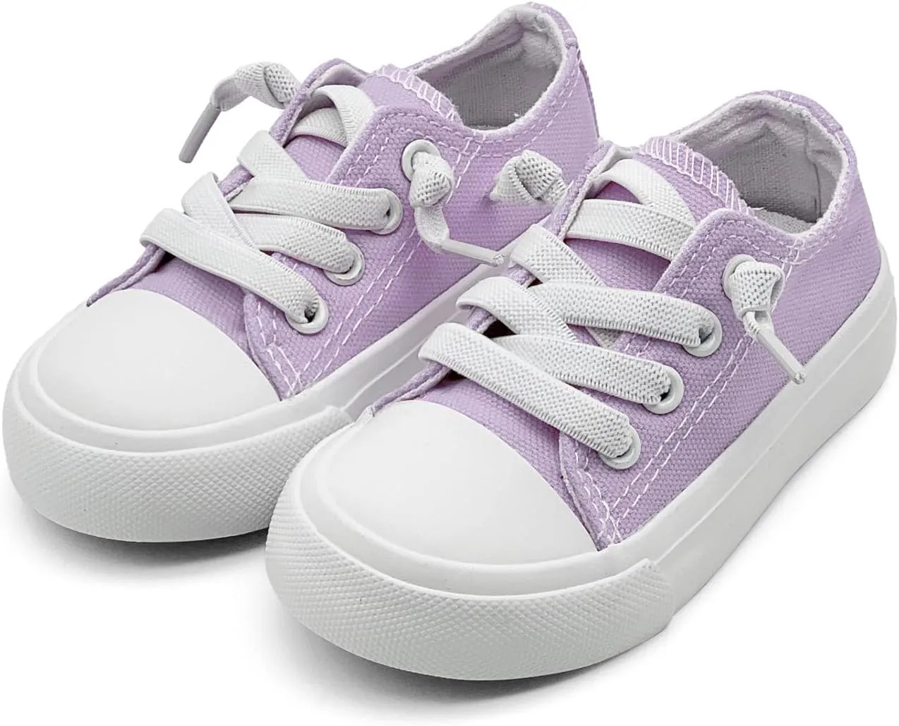 xinran&shengli Toddler Kid Canvas Shoes Boys and Girls Slip On Sneakers Toddler Little Kid Big Kid Lowtop Sneakers Shoes