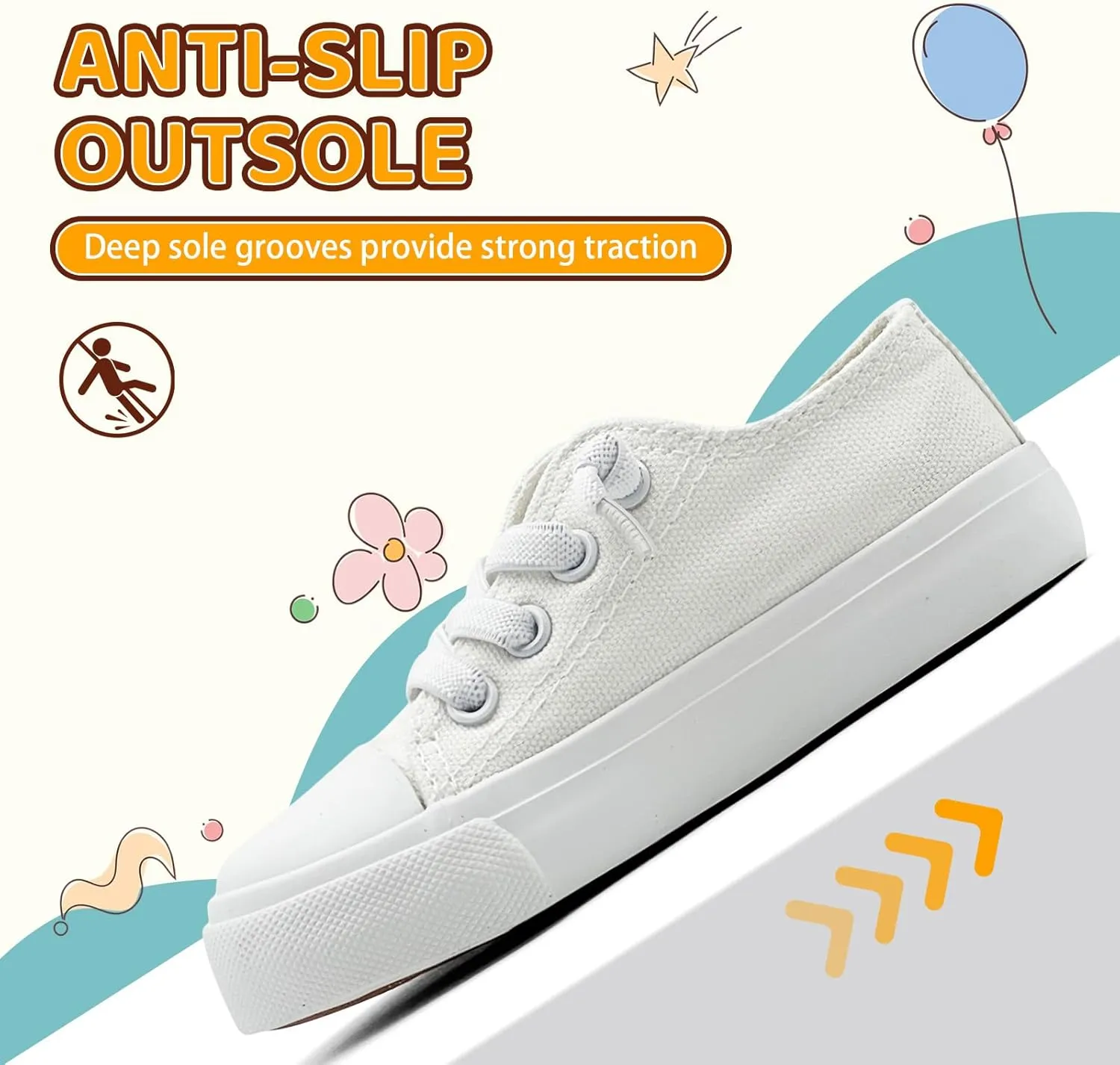 xinran&shengli Toddler Kid Canvas Shoes Boys and Girls Slip On Sneakers Toddler Little Kid Big Kid Lowtop Sneakers Shoes