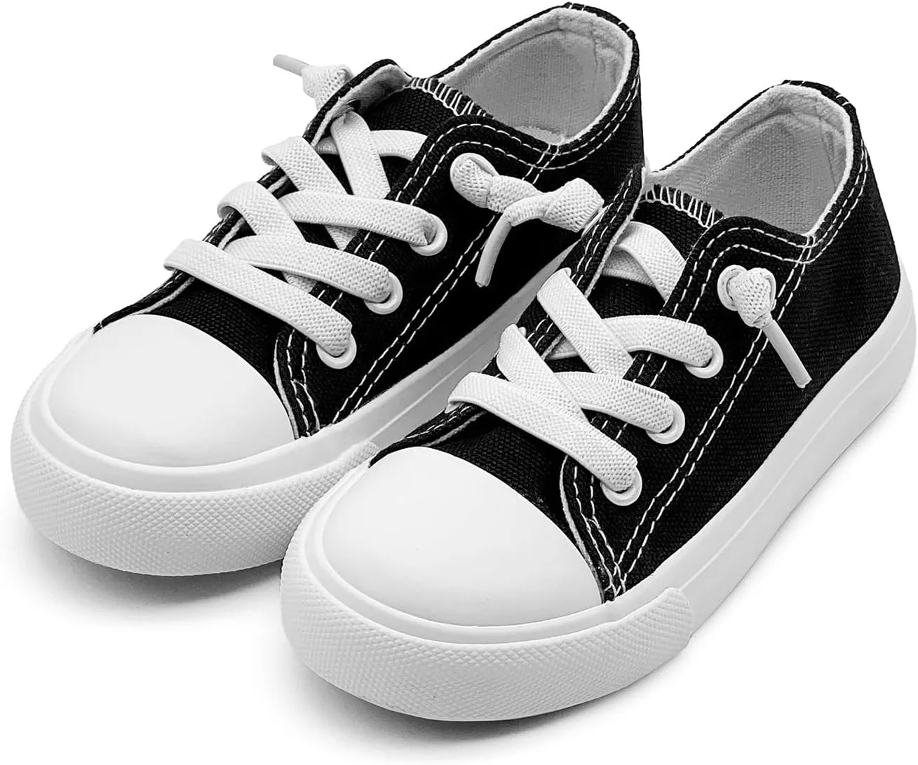xinran&shengli Toddler Kid Canvas Shoes Boys and Girls Slip On Sneakers Toddler Little Kid Big Kid Lowtop Sneakers Shoes